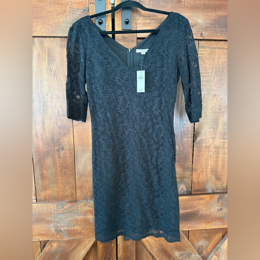 Elegant Black Lace Dress
